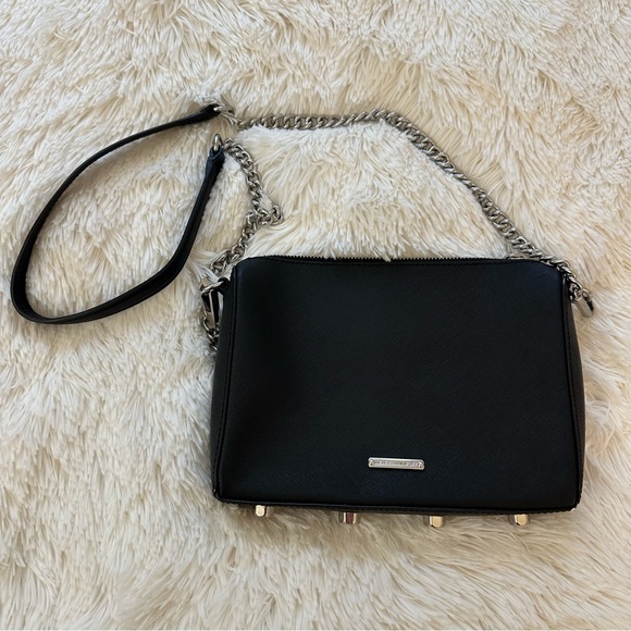 Rebecca Minkoff Handbags - Rebecca Minkoff Avery Saffiano Black Leather Crossbody Bag